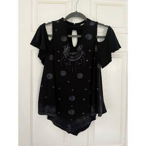 Womens Shirt Adam Levine Cold Shoulder